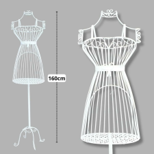  Fém próbababa - fehér 160cm dekorációs kellék