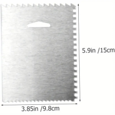 Fém, recés tortasimító 15 cm-es sütés és főzés