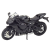  Fém sportmotor modell fény- és hanghatásokkal, fekete és ezüst, 1:12