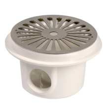 Fenékürítő betonos AISI 316L ráccsal Ø200mm 6/4" medence kiegészítő