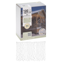 Fény függöny 189 LED-es flash adapteres meleg 200x70cm dekorációs kellék