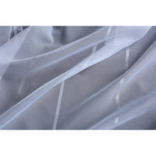 Fényáteresztő voile függöny 13186/01 fehér csíkos 300 cm magas méteráru lakástextília
