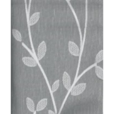 Fényáteresztő voile sherly levélmintás fehér 295 cm magas méteráru lakástextília