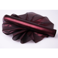  Fényes Organza 36cm x 5m - Lila-Fekete dekorációs kellék