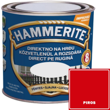 FÉNYES PIROS - HAMMERITE FÉMFESTÉK- KÖZVETLENÜL A ROZSDÁRA - 0,25L zománcfesték