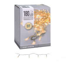  Fényfüzér 180 LED-es transzparens időzítős programos adapteres hideg dekorációs kellék