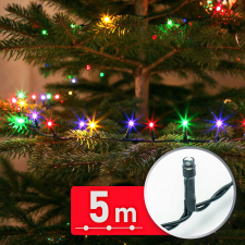  Fényfüzér, 5 m, színes karácsonyfa izzósor