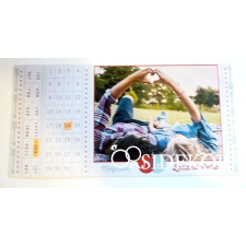  Fényképes esküvői meghívó naptárral dekorációs kellék