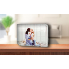  Fényképes fotókristály - 8x6 cm egyedi ajándék