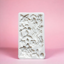  Fenyőág, Magyal, Mikulásvirág Szilikon Formázó sütés és főzés