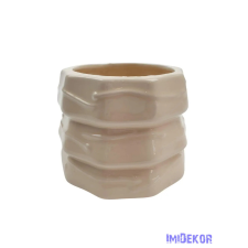  Fenyőfa formájú kerámia kaspó - Krém dekorációs kellék