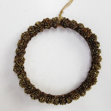 Fenyőtoboz karika 22 cm x 3 cm karácsonyfadísz