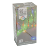  Fényvezeték 80 LED-es transzparens programos adapteres multicolor