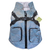 Fényvisszaverő Kutyakabát zsebekkel, kék, XL-es