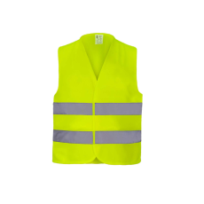  Fényvisszaverő mellény, poliészter, sárga, L