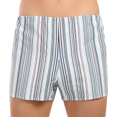  Férfi bő szárú boxeralsó Foltýn könnyű csíkok extra oversize (KN83) 7XL