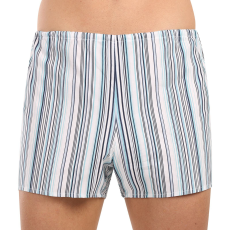  Férfi bő szárú boxeralsó Foltýn könnyű csíkok extra oversize (KN83) 8XL