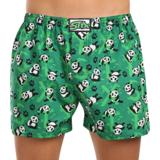  Férfi bő szárú boxeralsó Styx art klasszikus gumi túlméretezett pandák (E1852) 3XL