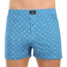  Férfi bő szárú boxeralsók Lonka kék (Karlos-kemping) 3XL