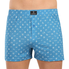  Férfi bő szárú boxeralsók Lonka kék (Karlos-kemping) XL