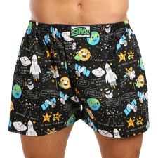  férfi bő szárú boxeralsók Styx art klasszikus gumipánt nagyméretű világegyetem (E1758) 4XL férfi alsó