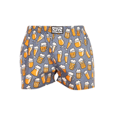 férfi bő szárú boxeralsók Styx art klasszikus gumipánt sör (A1357) XXL férfi alsó