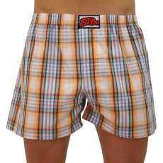  Férfi bő szárú boxeralsók Styx klasszikus gumipánt többszínű (A105) XL