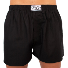  férfi bő szárú boxeralsók Styx klasszikus gumipánt többszínű fekete (E960) 3XL