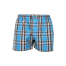 Férfi bő szárú boxeralsók Styx klasszikus gumipánt többszínű nagyméretű (E1009) 3XL férfi alsó