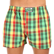 Férfi bő szárú boxeralsók Styx klasszikus gumipánt többszínű nagyméretű (E1018) 3XL férfi alsó