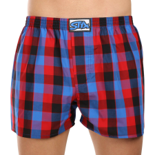 Férfi bő szárú boxeralsók Styx klasszikus gumipánt többszínű nagyméretű (E1027) 3XL férfi alsó