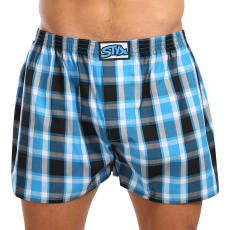  Férfi bő szárú boxeralsók Styx klasszikus gumipánt többszínű nagyméretű (E1034) 4XL