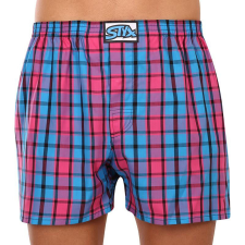 Férfi bő szárú boxeralsók Styx klasszikus gumipánt többszínű nagyméretű (E934) 4XL férfi alsó