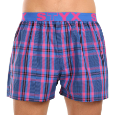 Férfi bő szárú boxeralsók Styx sportos gumipánt többszínben (B1032) XL férfi alsó