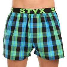 Férfi bő szárú boxeralsók Styx sportos gumipánt többszínben (B1038) XL férfi alsó