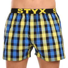 Férfi bő szárú boxeralsók Styx sportos gumipánt többszínben (B1039) L férfi alsó