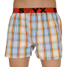 Férfi bő szárú boxeralsók Styx sportos gumipánt többszínben (B105) M férfi alsó
