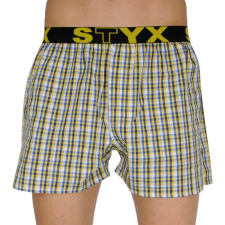 Férfi bő szárú boxeralsók Styx sportos gumipánt többszínben (B107) S férfi alsó