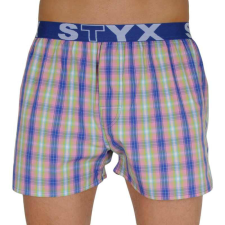Férfi bő szárú boxeralsók Styx sportos gumipánt többszínben (B108) XL férfi alsó