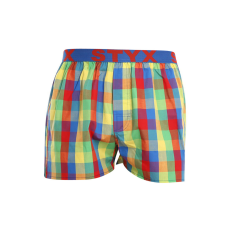  Férfi bő szárú boxeralsók Styx sportos gumipánt többszínben (B925) XL