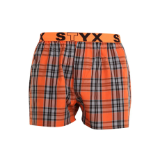  Férfi bő szárú boxeralsók Styx sportos gumipánt többszínben (B926) L