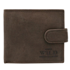  Férfi Bőr Pénztárca Cz-12L-Hlf-1764 Brown – Sötét Barna