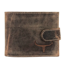  FÉRFI BŐR PÉNZTÁRCA RM-05L-BAW BARNA – RFID VÉDELEMMEL – pénztárca