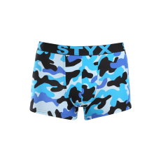  Férfi boxeralsó Styx art sportos gumipánt terepszínű kék (G1850) XXL