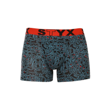 Férfi boxeralsó Styx hosszú art sportos gumipánt készült firkálmányok (U1256) XL férfi alsó