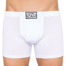 Férfi boxeralsó Styx hosszú klasszikus gumipánt fehér (F1061) XXL