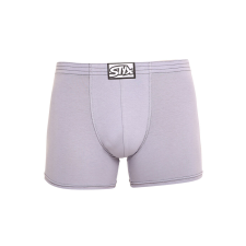 férfi boxeralsó Styx hosszú klasszikus gumipánt világosszürke (F1067) XL férfi alsó