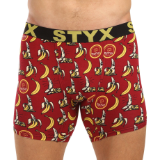  Férfi boxeralsó Styx hosszú művészet sportos gumipánt banánok (UN1359) XL