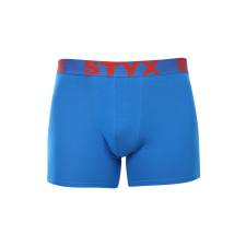 Férfi boxeralsó Styx hosszú sportos gumipánt kék (U1167) XXL férfi alsó