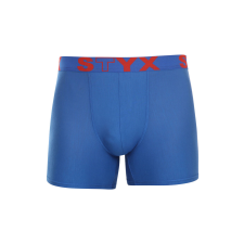 Férfi boxeralsó Styx hosszú sportos gumipánt kék (U967) XL férfi alsó